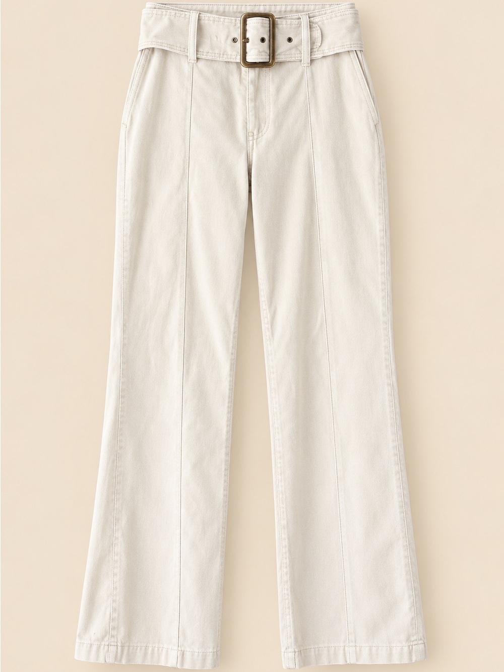 Y2K Downtown Girl Belted Corduroy  Flares Santa Barbara M